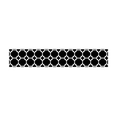 Pattern Abstrait Ronds Noir Flano Scarf (Mini)