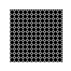 Pattern Abstrait Ronds Noir Small Satin Scarf (Square)