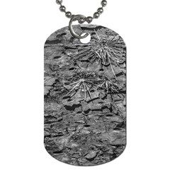 Black And White Texture Print Dog Tag (one Side) by dflcprintsclothing