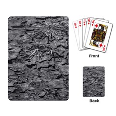 Black And White Texture Print Playing Cards Single Design (rectangle) by dflcprintsclothing