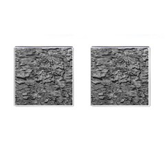 Black And White Texture Print Cufflinks (square) by dflcprintsclothing