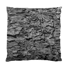 Black And White Texture Print Standard Cushion Case (one Side)