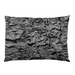 Black And White Texture Print Pillow Case by dflcprintsclothing