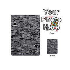 Black And White Texture Print Playing Cards 54 Designs (mini) by dflcprintsclothing