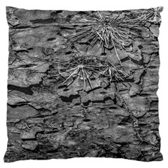 Black And White Texture Print Large Cushion Case (two Sides) by dflcprintsclothing