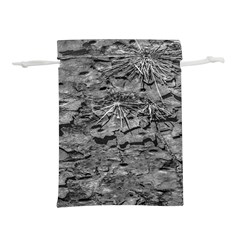 Black And White Texture Print Lightweight Drawstring Pouch (m) by dflcprintsclothing