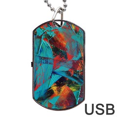 Magic Dog Tag Usb Flash (two Sides) by WILLBIRDWELL