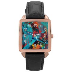 Magic Rose Gold Leather Watch  by WILLBIRDWELL