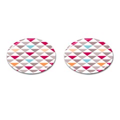 Zappwaits Triangle Cufflinks (oval) by zappwaits