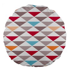 Zappwaits Triangle Large 18  Premium Round Cushions by zappwaits