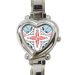 Motif Heart Italian Charm Watch Front