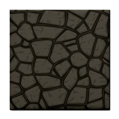 Cartoon Gray Stone Seamless Background Texture Pattern Tile Coaster by BangZart