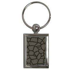 Cartoon Gray Stone Seamless Background Texture Pattern Key Chain (rectangle) by BangZart