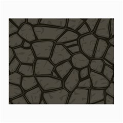 Cartoon Gray Stone Seamless Background Texture Pattern Small Glasses Cloth (2 Sides) by BangZart