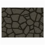 Cartoon gray stone seamless background texture pattern Large Glasses Cloth Front