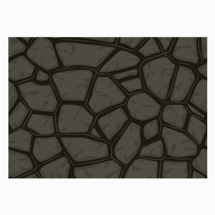 Cartoon gray stone seamless background texture pattern Large Glasses Cloth