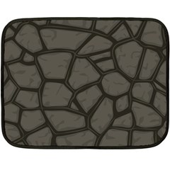 Cartoon Gray Stone Seamless Background Texture Pattern Double Sided Fleece Blanket (mini)  by BangZart