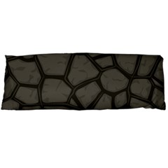 Cartoon Gray Stone Seamless Background Texture Pattern Body Pillow Case (dakimakura) by BangZart