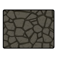 Cartoon Gray Stone Seamless Background Texture Pattern Double Sided Fleece Blanket (small)  by BangZart