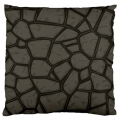 Cartoon Gray Stone Seamless Background Texture Pattern Standard Flano Cushion Case (one Side) by BangZart