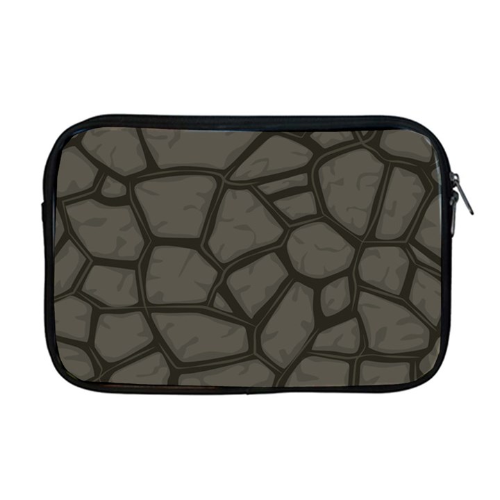 Cartoon gray stone seamless background texture pattern Apple MacBook Pro 17  Zipper Case