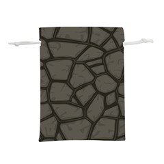 Cartoon Gray Stone Seamless Background Texture Pattern Lightweight Drawstring Pouch (s) by BangZart