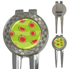 Seamless Background With Watermelon Slices 3-in-1 Golf Divots by BangZart