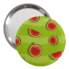 Seamless Background With Watermelon Slices 3  Handbag Mirrors