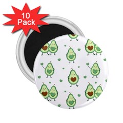 Cute Seamless Pattern With Avocado Lovers 2 25  Magnets (10 Pack)  by BangZart