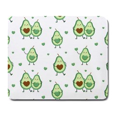 Cute Seamless Pattern With Avocado Lovers Large Mousepads by BangZart