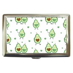 Cute Seamless Pattern With Avocado Lovers Cigarette Money Case by BangZart