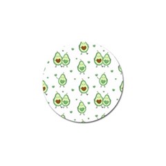 Cute Seamless Pattern With Avocado Lovers Golf Ball Marker (4 Pack) by BangZart