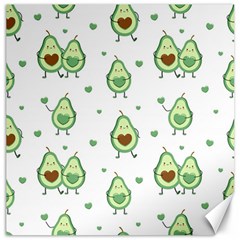 Cute Seamless Pattern With Avocado Lovers Canvas 12  X 12  by BangZart