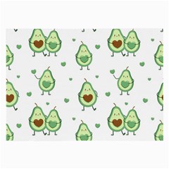 Cute Seamless Pattern With Avocado Lovers Large Glasses Cloth (2 Sides) by BangZart