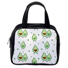 Cute Seamless Pattern With Avocado Lovers Classic Handbag (one Side) by BangZart