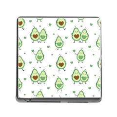 Cute Seamless Pattern With Avocado Lovers Memory Card Reader (square 5 Slot) by BangZart