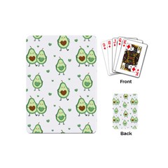 Cute Seamless Pattern With Avocado Lovers Playing Cards Single Design (mini) by BangZart