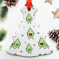 Cute Seamless Pattern With Avocado Lovers Ornament (christmas Tree)  by BangZart