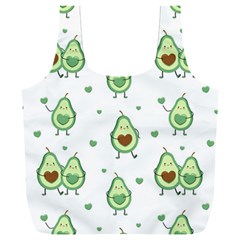 Cute Seamless Pattern With Avocado Lovers Full Print Recycle Bag (xxxl)