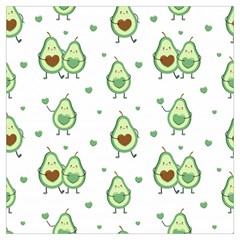 Cute Seamless Pattern With Avocado Lovers Long Sheer Chiffon Scarf 