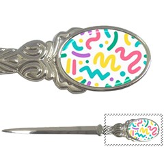 Abstract Pop Art Seamless Pattern Cute Background Memphis Style Letter Opener by BangZart