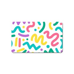 Abstract Pop Art Seamless Pattern Cute Background Memphis Style Magnet (name Card) by BangZart