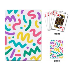 Abstract Pop Art Seamless Pattern Cute Background Memphis Style Playing Cards Single Design (rectangle) by BangZart