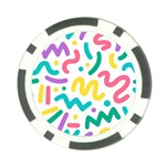 Abstract pop art seamless pattern cute background memphis style Poker Chip Card Guard Back