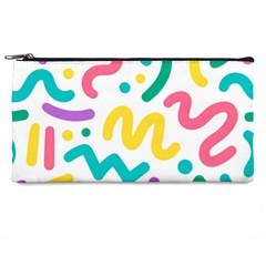 Abstract Pop Art Seamless Pattern Cute Background Memphis Style Pencil Case by BangZart