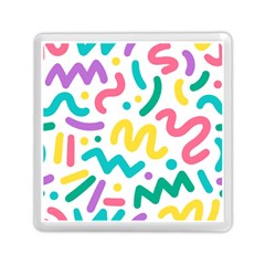 Abstract Pop Art Seamless Pattern Cute Background Memphis Style Memory Card Reader (square) by BangZart