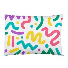 Abstract Pop Art Seamless Pattern Cute Background Memphis Style Pillow Case (two Sides) by BangZart