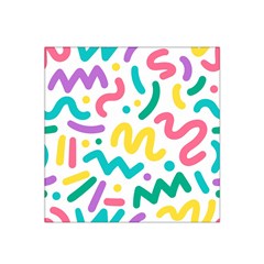 Abstract Pop Art Seamless Pattern Cute Background Memphis Style Satin Bandana Scarf by BangZart