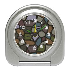 Cartoon Colored Stone Seamless Background Texture Pattern   Travel Alarm Clock