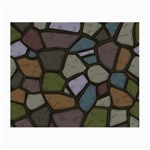 Cartoon colored stone seamless background texture pattern   Small Glasses Cloth Front